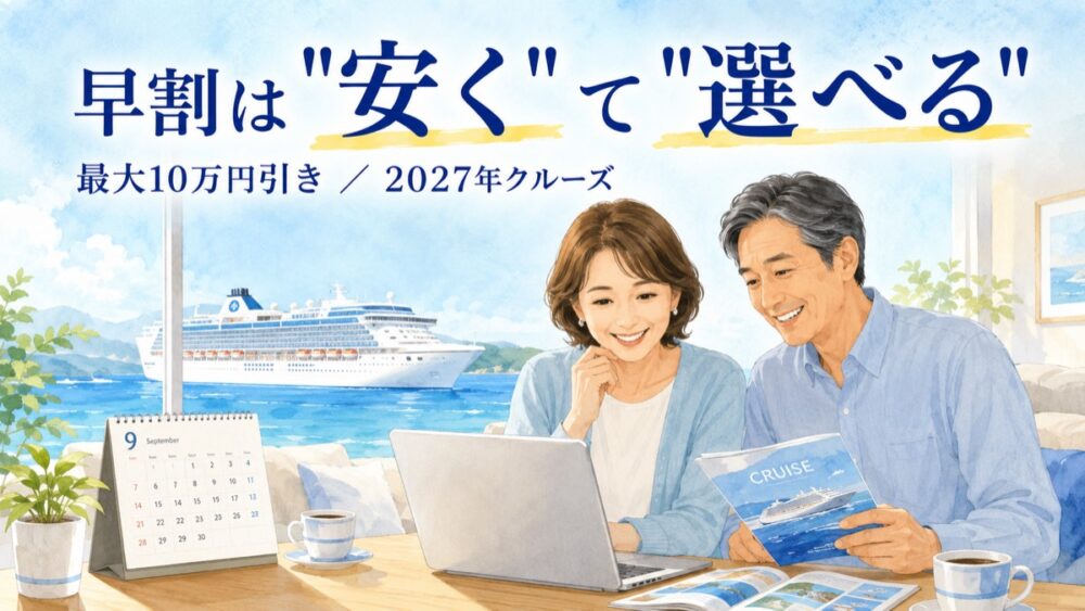 2027年クルーズ早割の案内（ダイヤモンド・プリンセス）